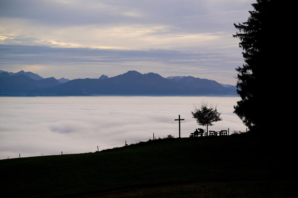 Panoramagasthof Auf Dem Auerberg Bernbeuren エクステリア 写真